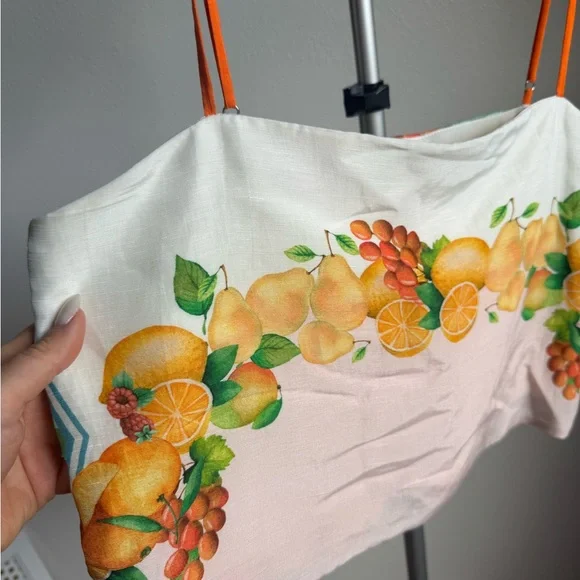 NWT Antonio Melani CLIO Collection Citrus Crop Top Sz 6 - Picture 3 of 7